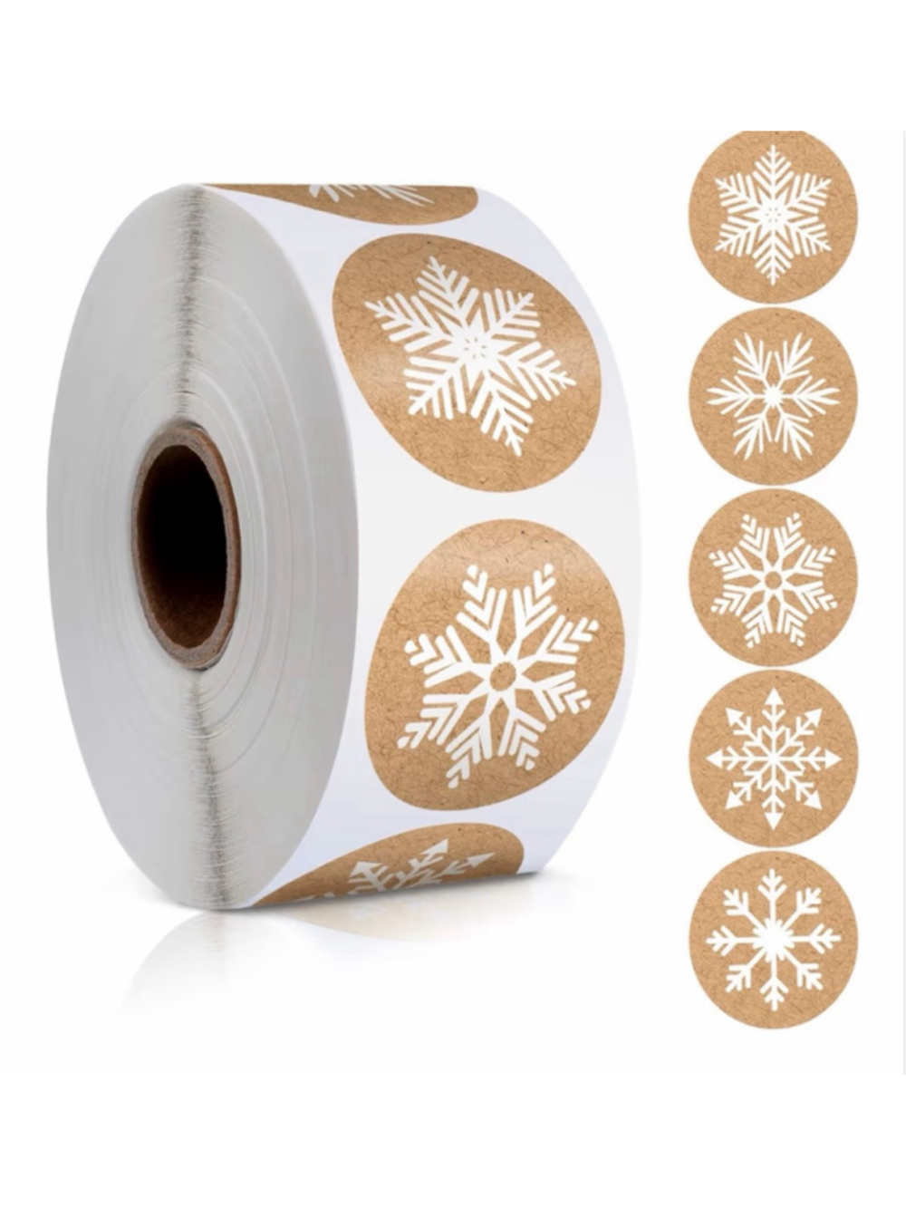 NEW 1000 Pcs Christmas Snowflake Stickers for Envelope Seal
